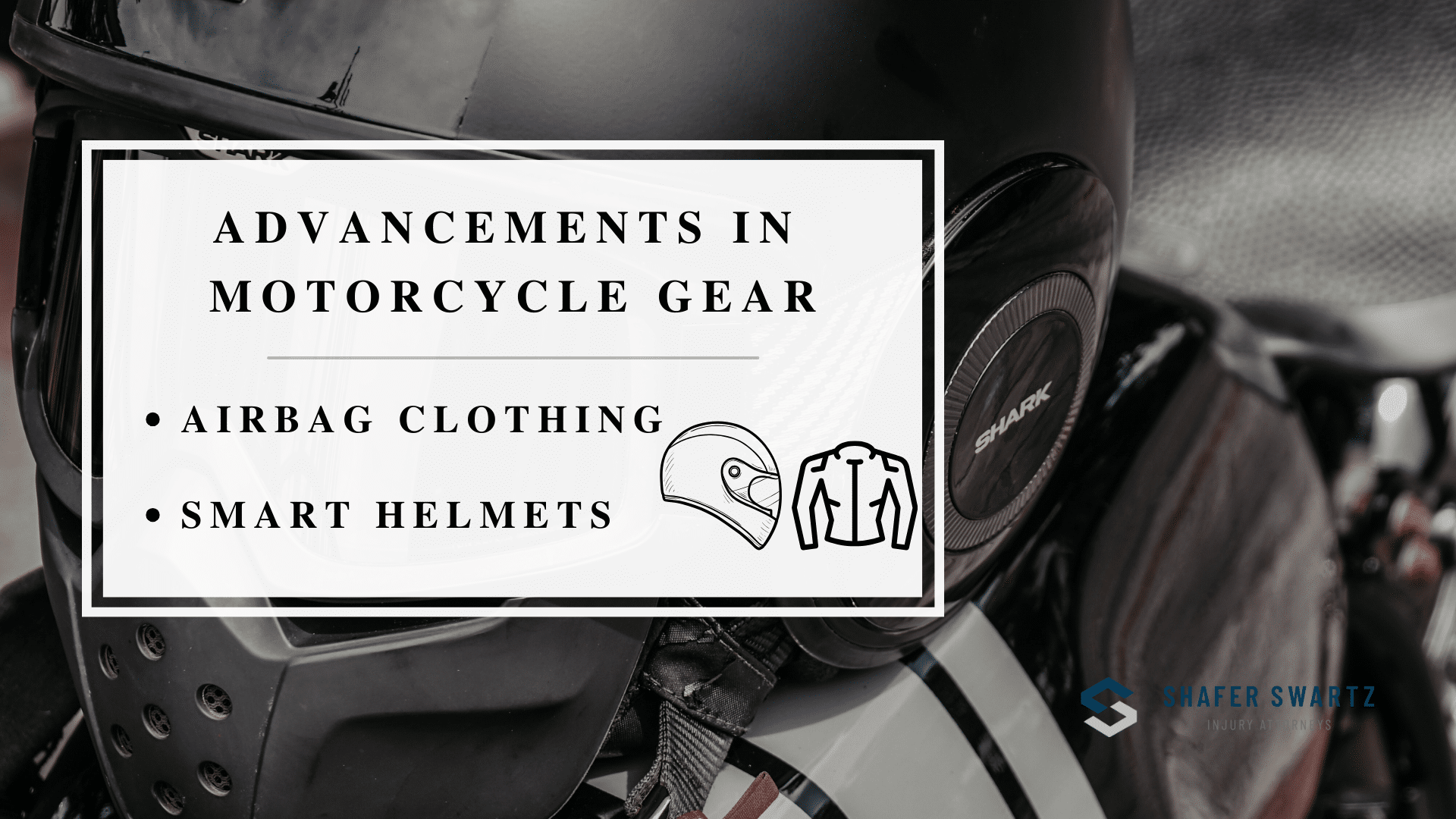 Infographic of the advancements in motorcycle gear