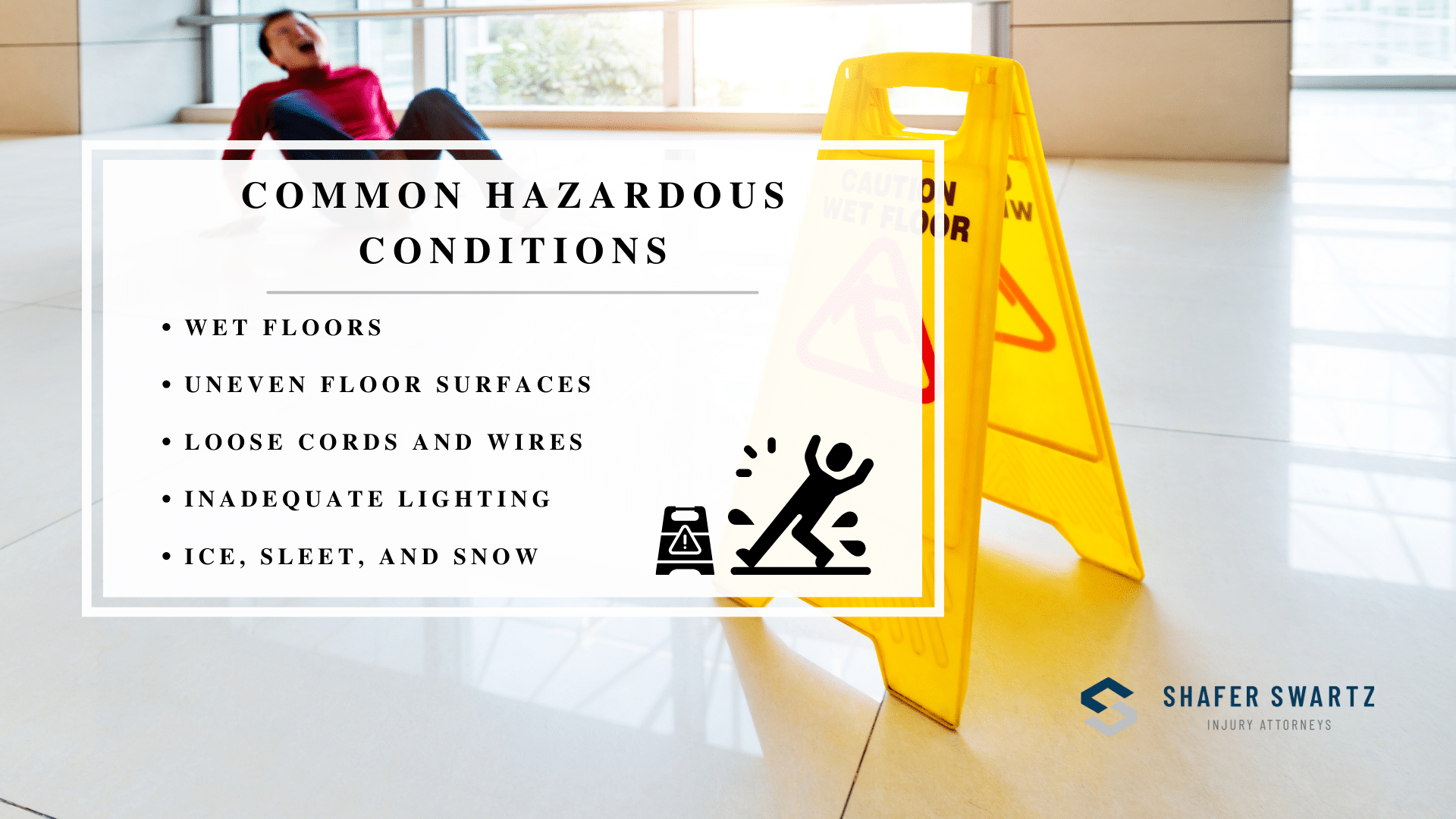 Infographic of the common hazardous conditions