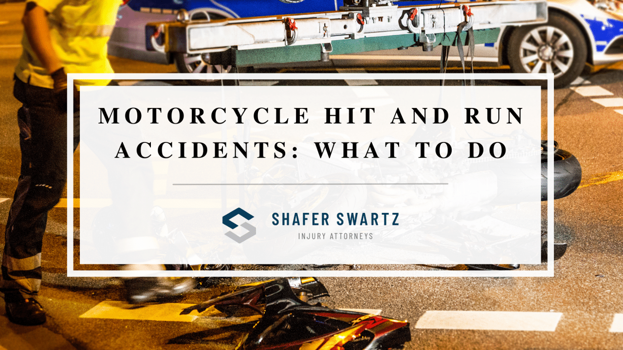 Motorcycle Hit and Run Accidents: Five Things to Do If You're a Victim