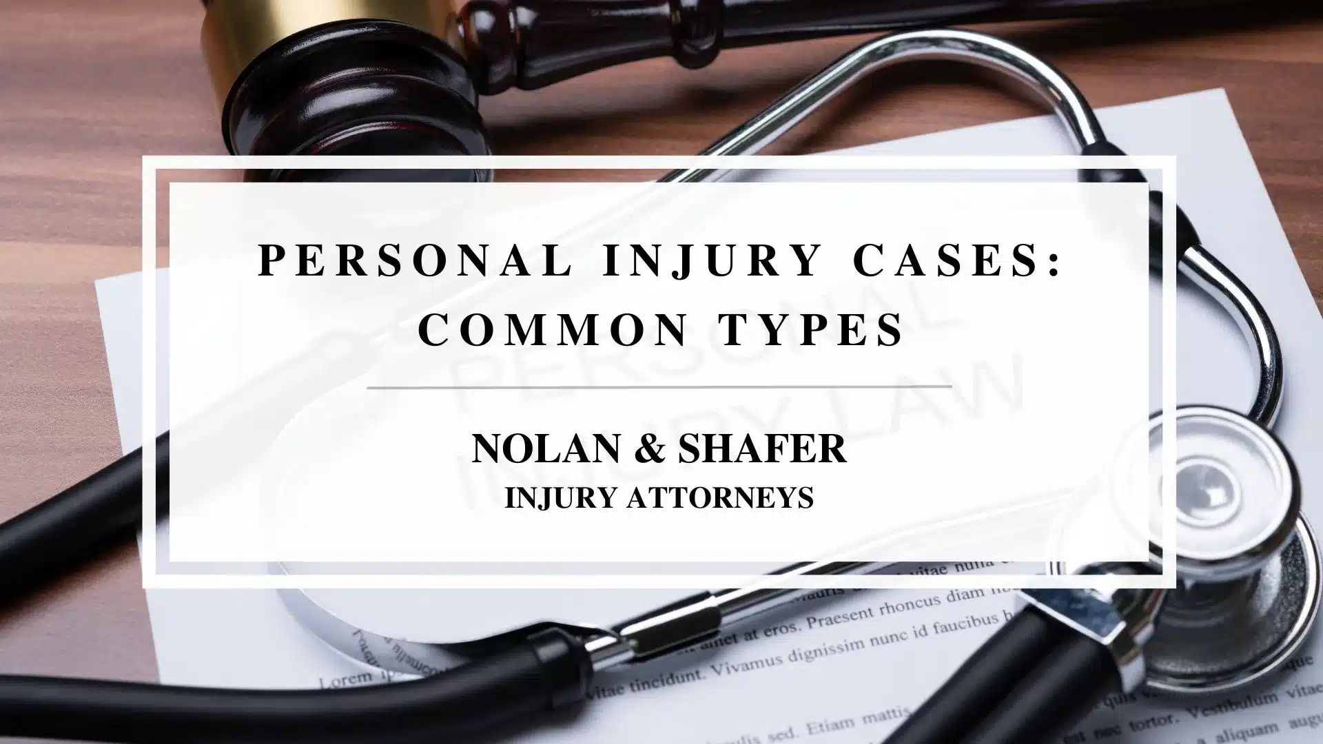 Featured image of common types of personal injury cases