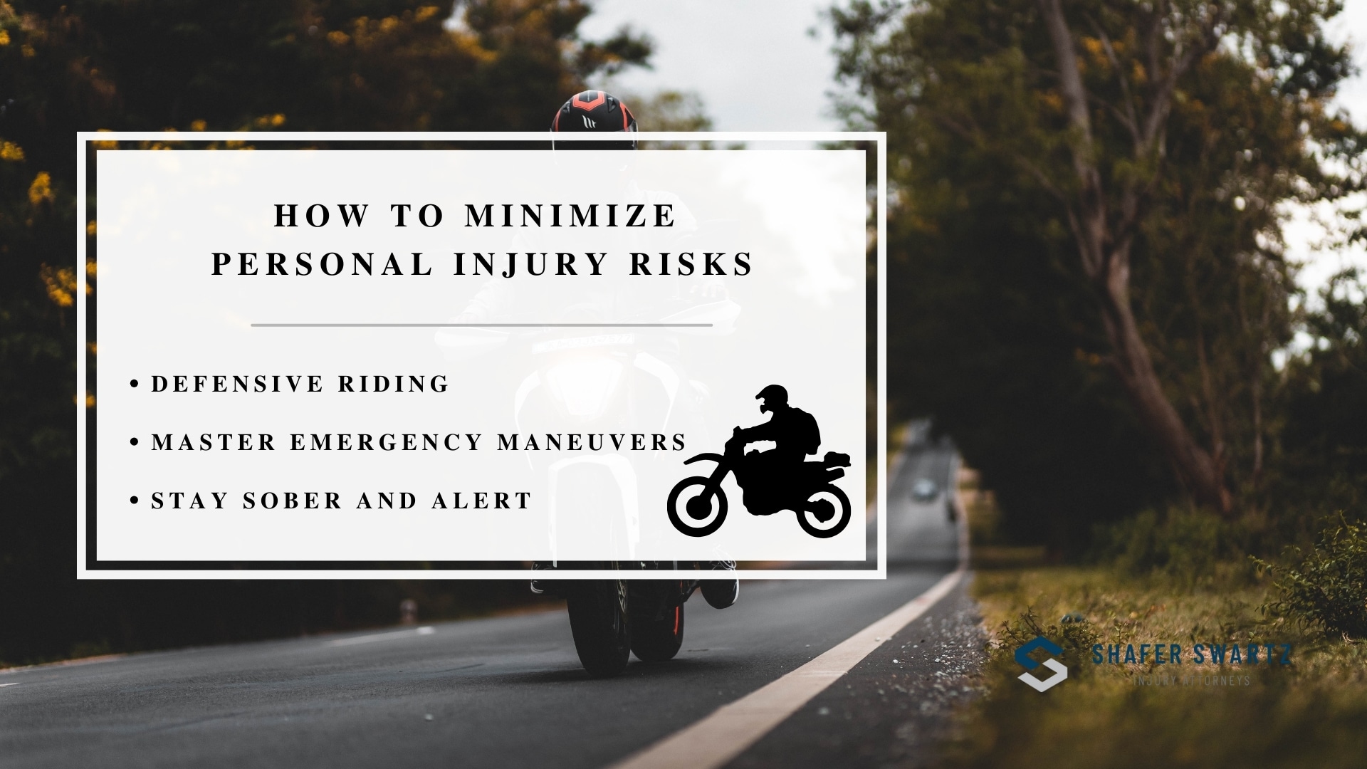 Infographic image of how to minimize personal injury risks