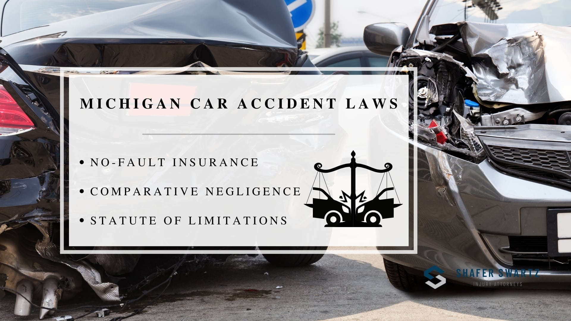 Infographic image of michigan car accident laws