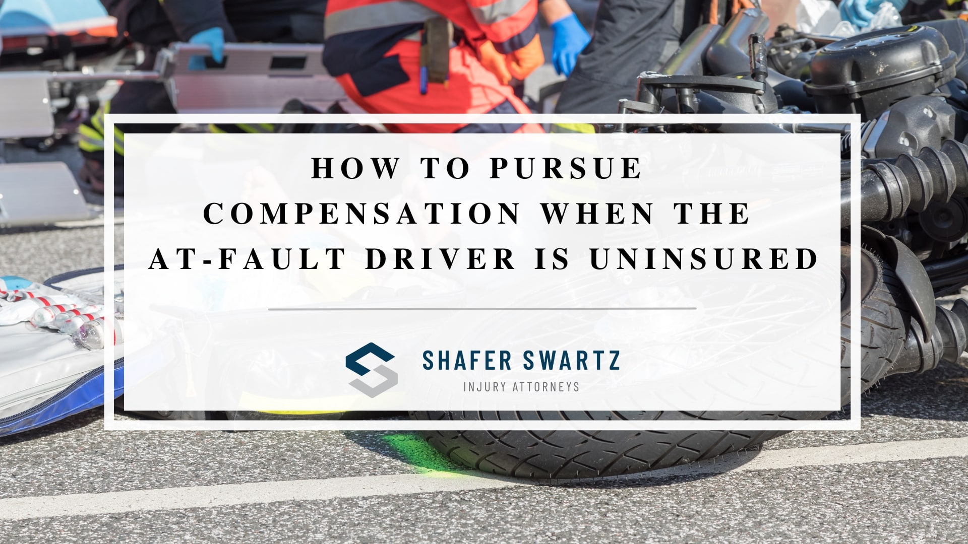 Featured image of how to pursue compensation when the at-fault driver is uninsured