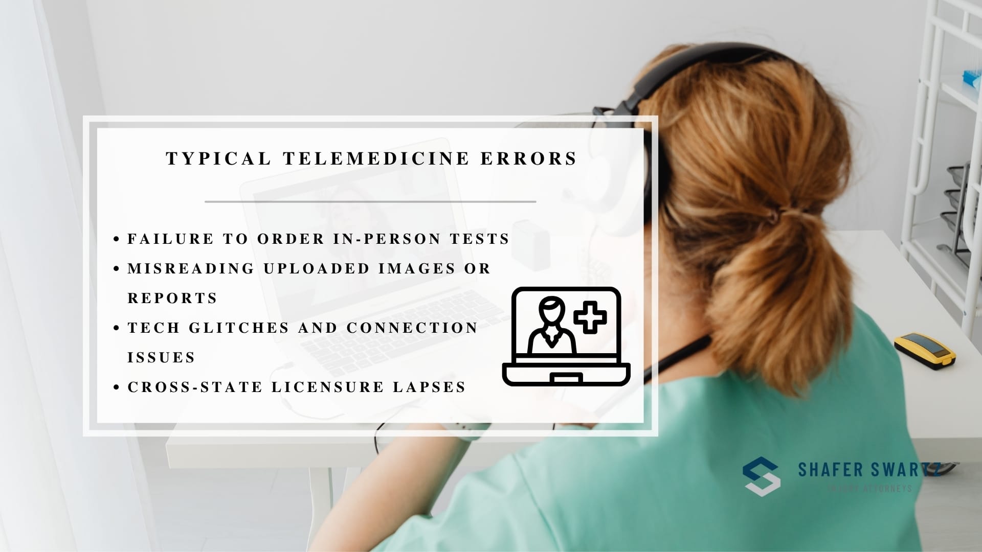 Infographic image of typical telemedicine errors