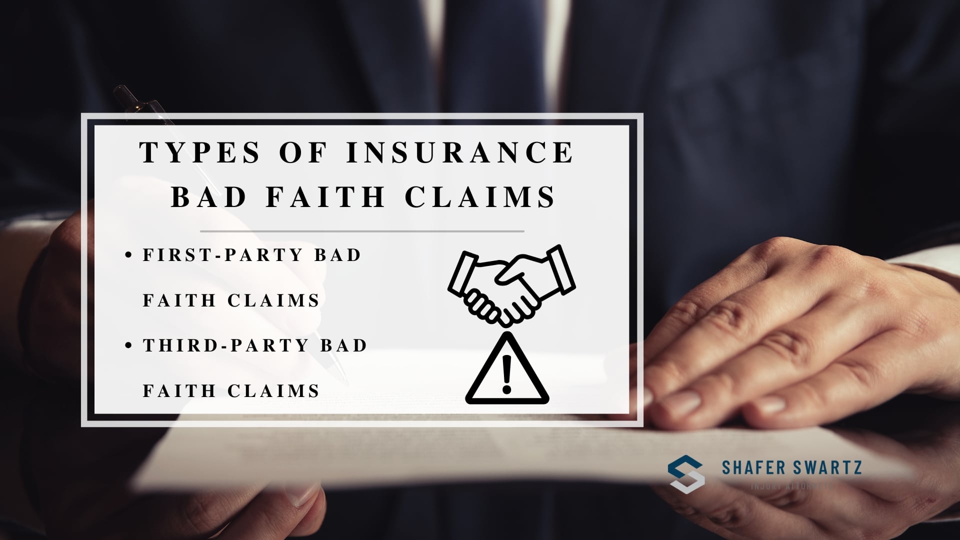Infographic image of types of insurance bad faith claims